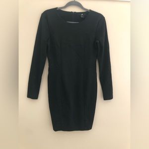 H&M Black Long Sleeve Dress